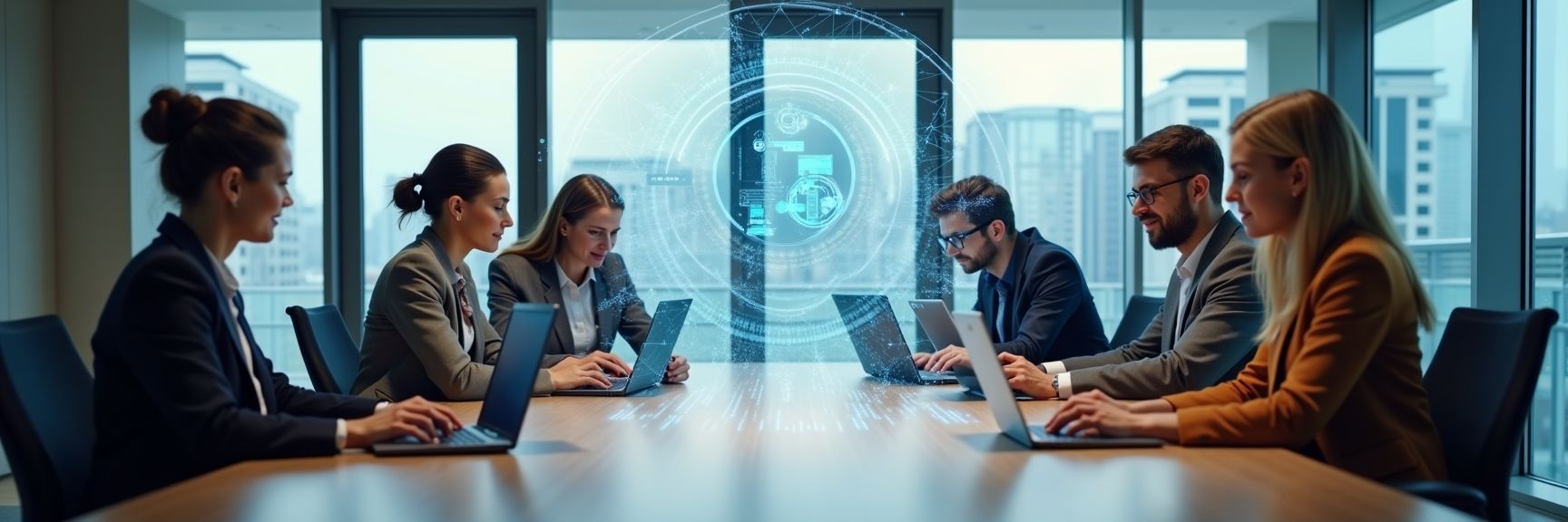 AI system scanning job applications as diverse candidates prepare for interviews